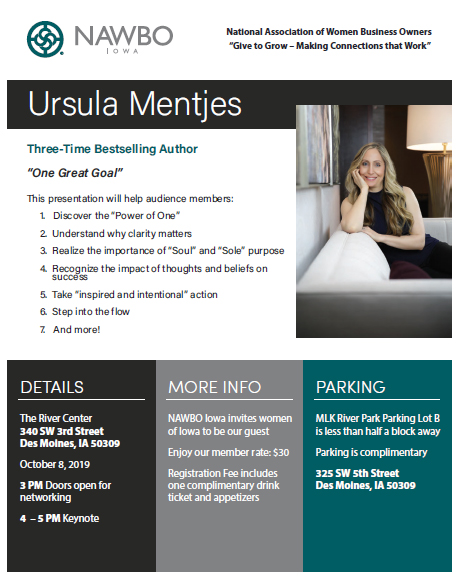 Ursula Mentjes Flyer